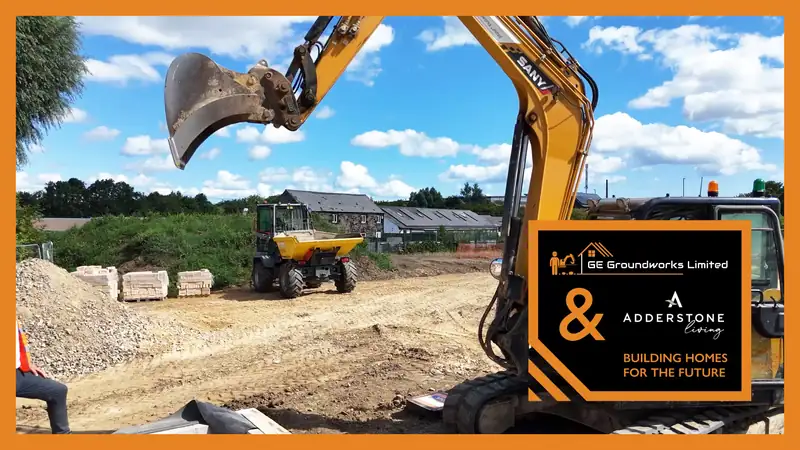 GE Groundworks and Adderstone Living on a new housing development